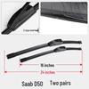 BAIC Senova D50 Front & Rear Wiper Blades - Bone-Free Rubber Strip Accessories