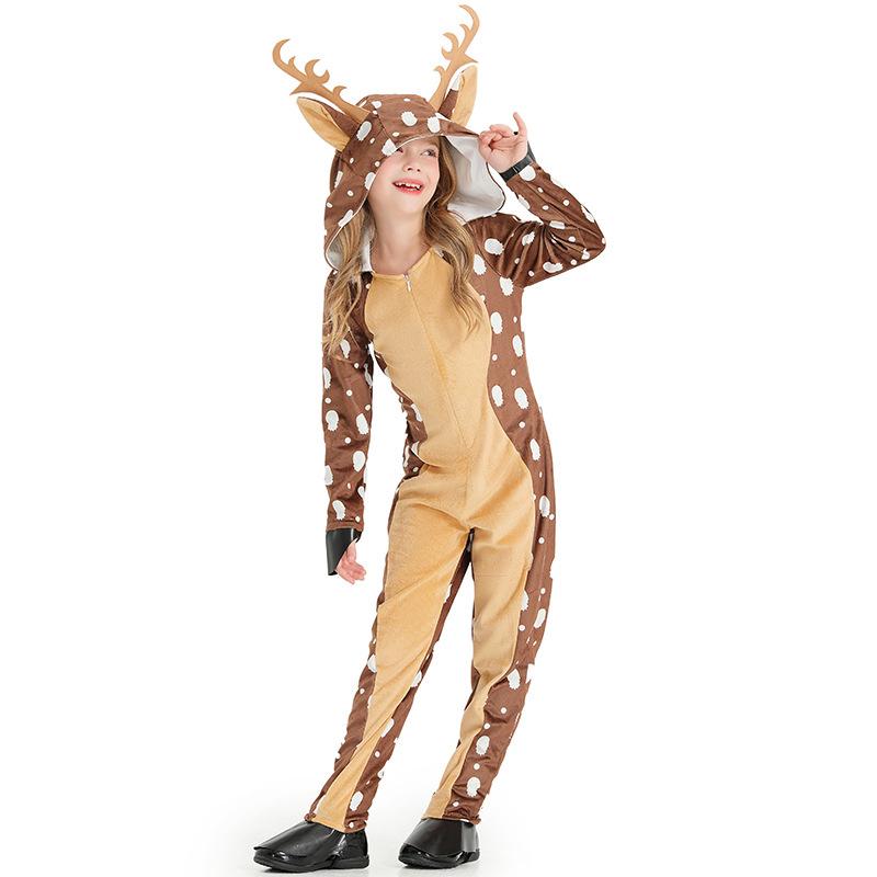Khaki Spotted Fawn Cosplay Christmas Costume