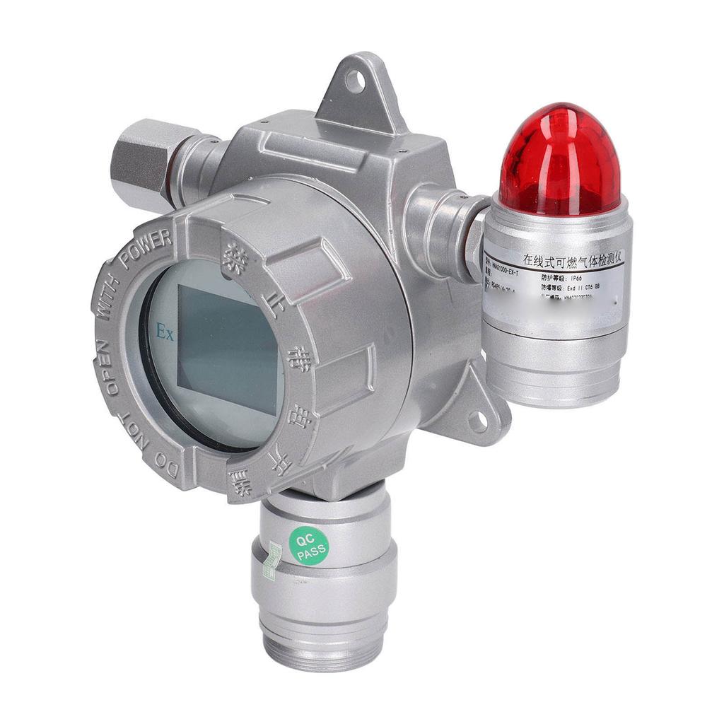 0‑100ppm LCD Fixed H2S Gas Detector 4‑20mA Signal RS485 Digital Signal Output Shop Gas Alarm Meter US Plug 100‑240V