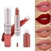 Rossetto opaco vellutato a lunga tenuta, lucidalabbra a doppia testa, lucidalabbra in tazza antiaderente, tinta volumizzante, rossetto impermeabile, trucco