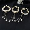 New Rhinestone Pearl Ponytail Hairpin Female Grab Clip Girls Updo Barrettes Headwear Girls Kids Hair Accessories