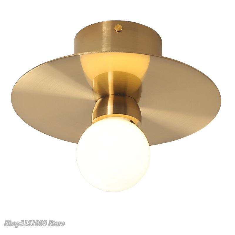 Nordic Led Ceiling Lights Italy Designer Modern Ceiling Lamp Copper Gold Study Aisle Bar Wall Light Home Decor Lighting Fixtures
