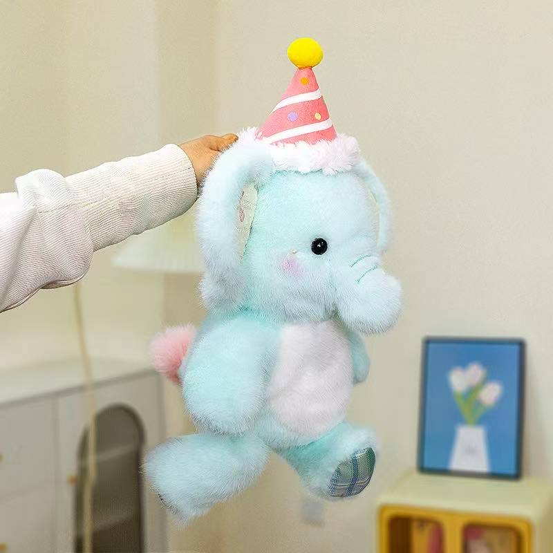Latest Hug Baby Elephant Doll Pillow Kawaii Plush Toy Handmade Doll Cartoon Anime Cute Children's Birthday Gift Doll Christmas