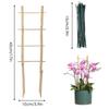 Bamboo Plant Trellis 6 Pcs Flowers Trellis For Yard With Twist Ties Plant Trellis For Potted Plants Flowers Vines Ivy