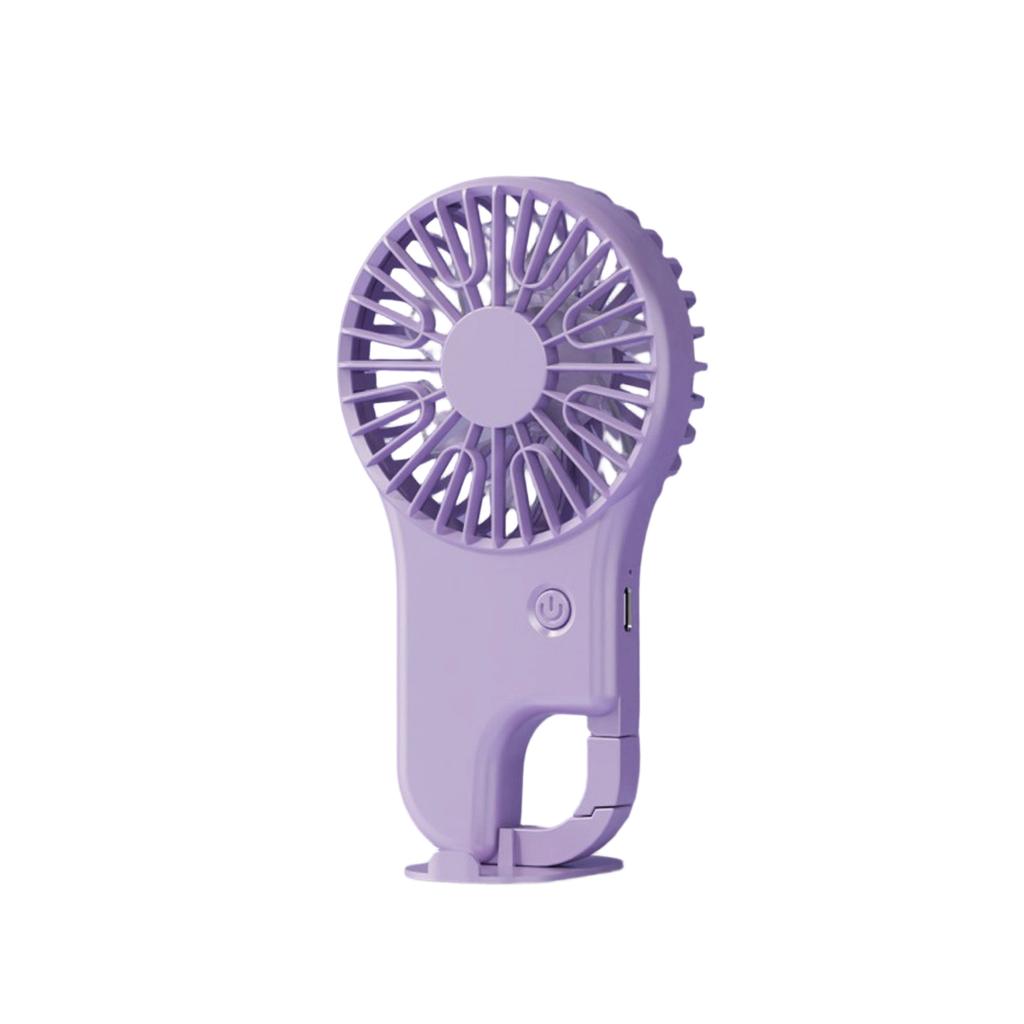 Handheld Fan With Long Battery Life, Ultra-portable Stand, Outdoor USB Charging, Hiking Hook, Small Fan