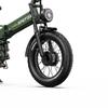 APEFOX RH20 Składany Elektryczny Rower Fat Bike Podwójne Silniki 750W Opony 20" Zielony