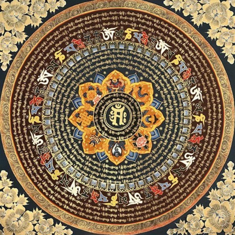 DIY Wohnzimmer Tibetische Thangka Diamantmalerei Mandala Schlafzimmer Kreuzstich Diamantaufkleber Diamantmalerei