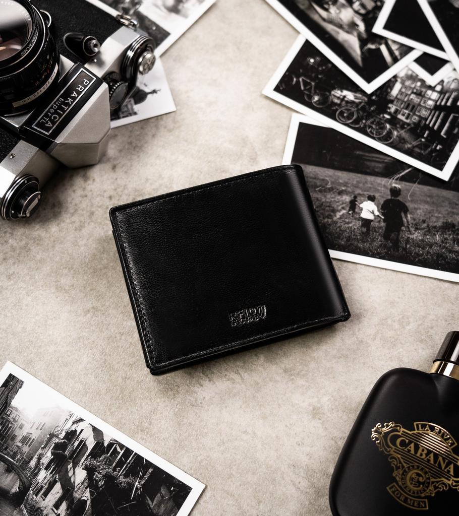 Peterson Mittlere Leder Geldbörse und Schlüsselanhänger Geschenkset für Herren