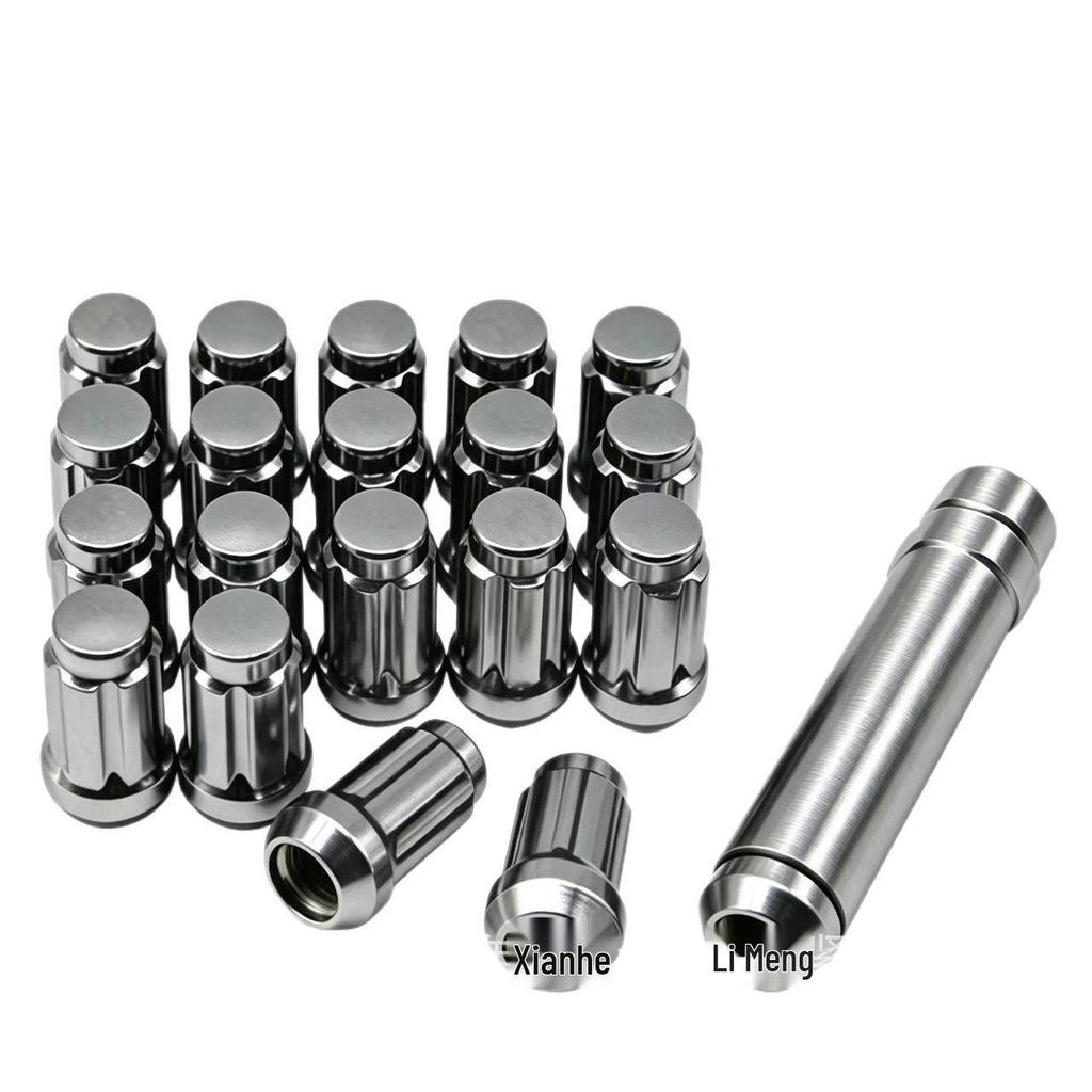 Small Diameter Six-Groove Anti-Theft Lock Nut Set