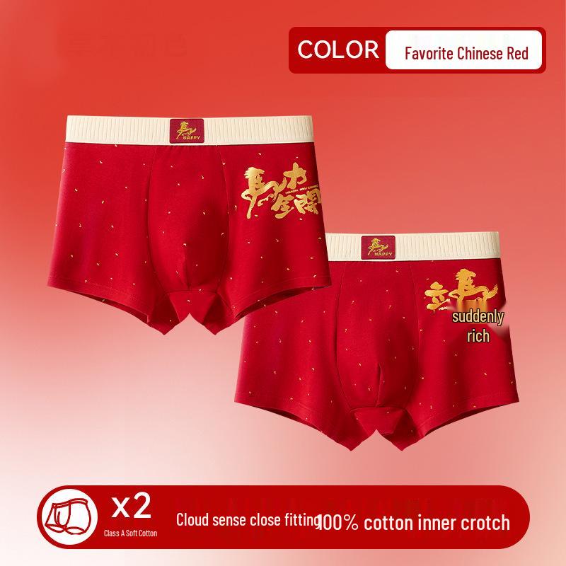 Boys' Full Cotton Underwear (Ages 15-18) - Pure Cotton Crotch for Autumn/Winter