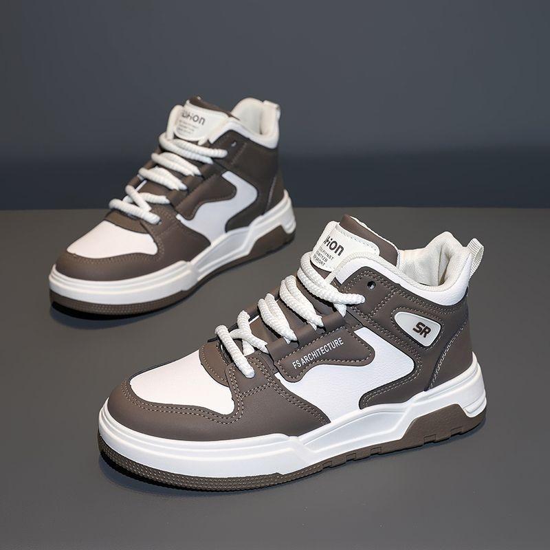 Men's shoes spring new high-top casual shoes trendy versatile platform shoes boys sports trendy shoes