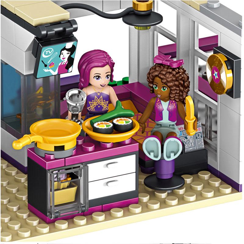Villa Building Model Building Blocks Toys Friends Series Kids Educational Toys Gifts
