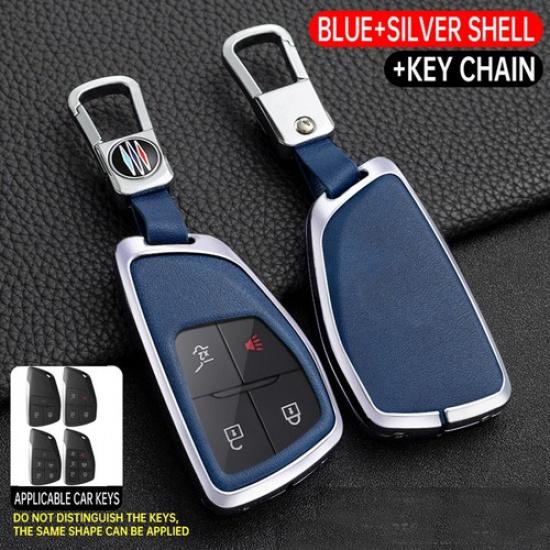 1Pc Zinc Alloy Remote Key Fob Cover Case For Chevy Suburban Silverado Tahoe