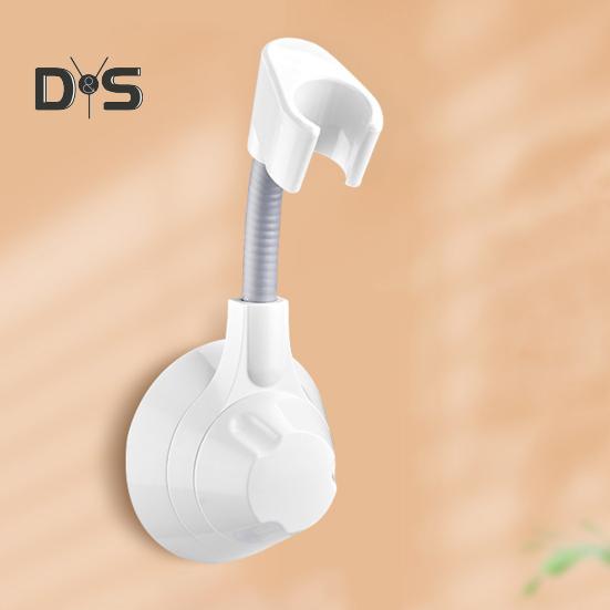 Adjustable Shower Head Holder Suction Cup Bracket No Drill Universal Angle Adjustment 360 Degree Rotation Shower Head Mount
