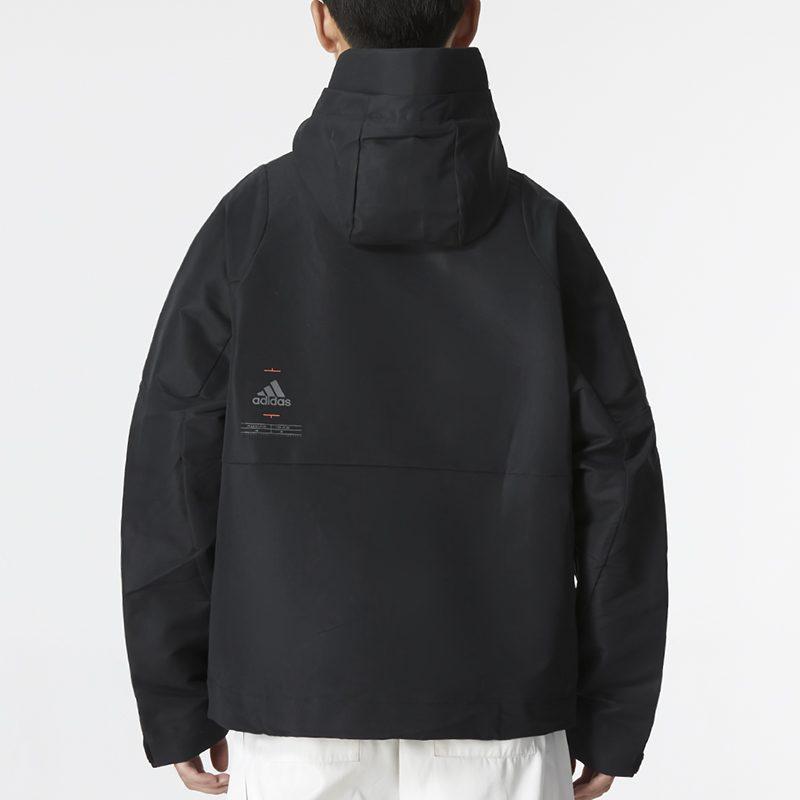 Adidas Jackets Men's Black Hooded Moderate Other HM5165