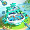 Magnetic Fishing Game Toy Electric Rotating 3-Level Platform With Songs Tang Poetry Playback Educational Gift