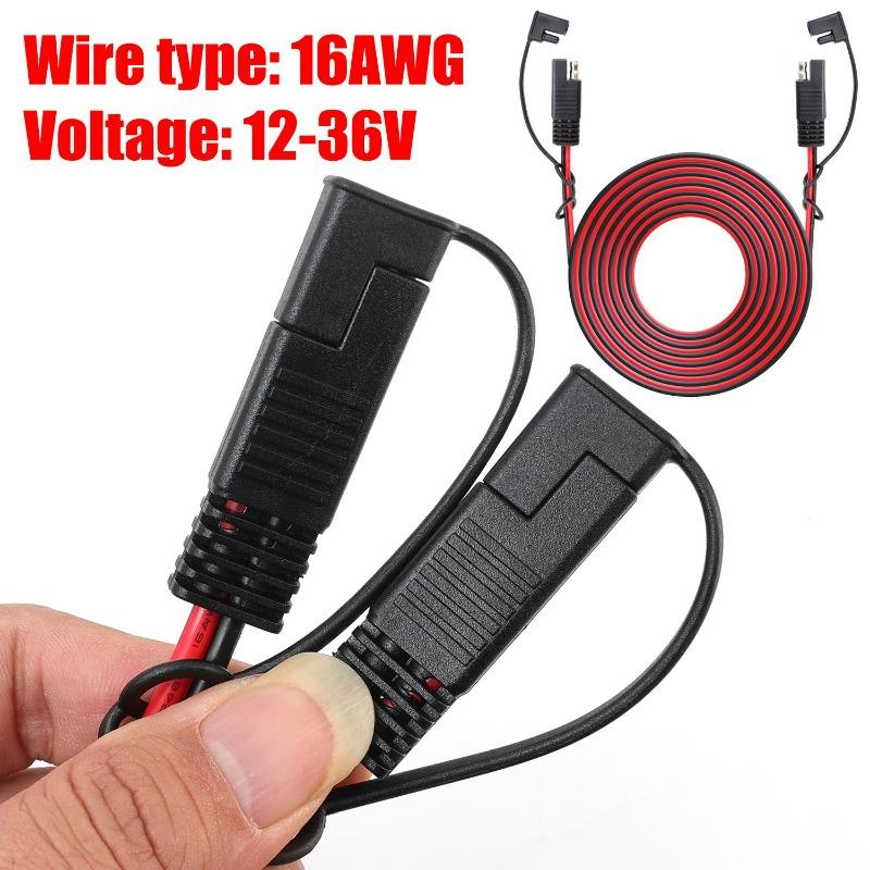Battery Charging Cable SAE To SAE 12V-36V Quick Disconnect Extension Cable Waterproof Car 16 AWG Line Automotive Extension Cable