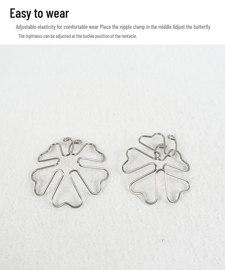 Stealth Nipple Clamps & SM Collar Set: Unisex Outdoor Sex Toys with Penis Mask & Anal Plug