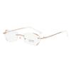 2PCS High-definition Diamond Trimmed New Reading Glasses with Fashionable Reading Style  A Gift for Parents