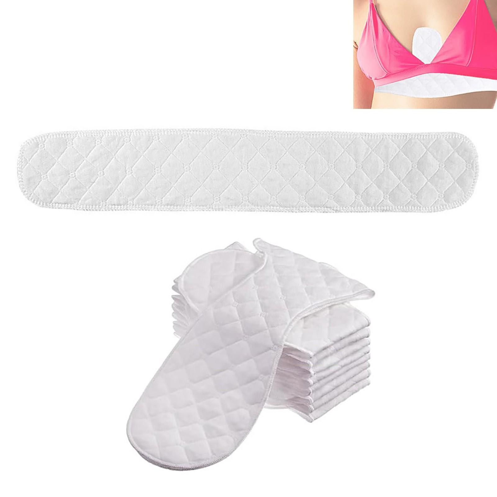 

10 Накладок для бюстгальтера, Впитывающие пот накладки для груди, Многоразовые защитные накладки One Size