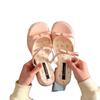Half Bow Thick Heel Bag Head Slippers Women's Outer Wear Summer New Sweet Versatile Floral Fashion Sandals