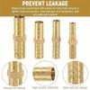 20 Piece Brass Hose Connector Kit - Barb Fittings for Air, Water, Fuel and YouTube - Leak Proof 6/8/10/12mm Multi-Size