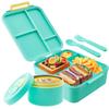 1700ml Lunch Box Microwavable Bento Box Tritan Interlayer Leakproof Storage Box Hermetic Containers Students Adults School