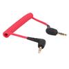 3.5mm for TRS to for TRS Adapter Mic Cord PVC OFC Coiled Microphone Patch Cable for Rode SC2 Smartphones Video Mic