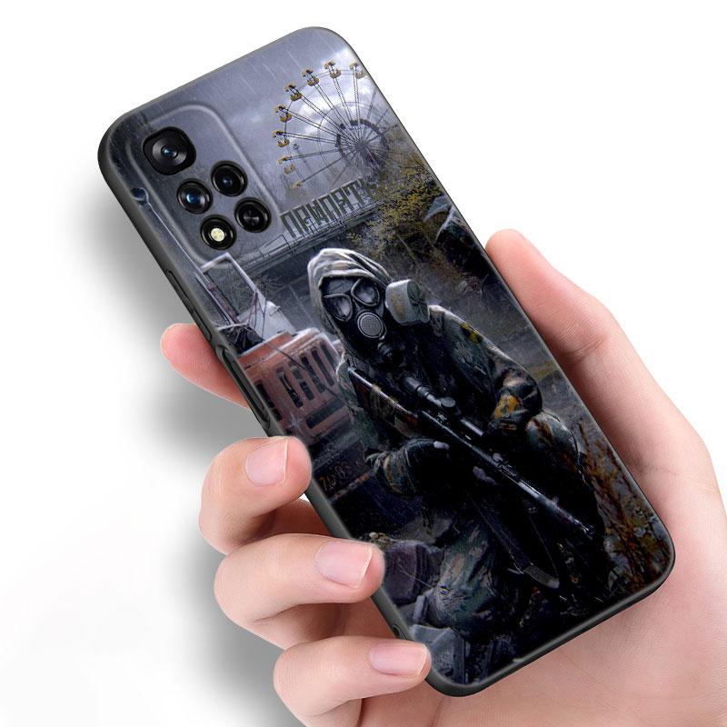 Game Stalker Clear Sky Black Silicone Phone Case For Xiaomi POCO X3 X4 NFC F5 M3 M4 M6 X5 X6 Pro F3 F4 GT 5G C55 C65 M5