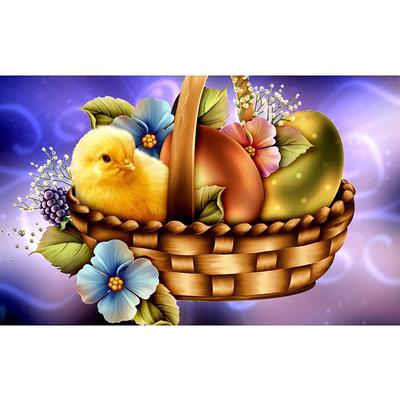 Volle 5D Diy Diamant Malerei Korb Küken Diamant Stickerei Volle Lay Kreuz Stich Home Decor Handgemachtes Geschenk