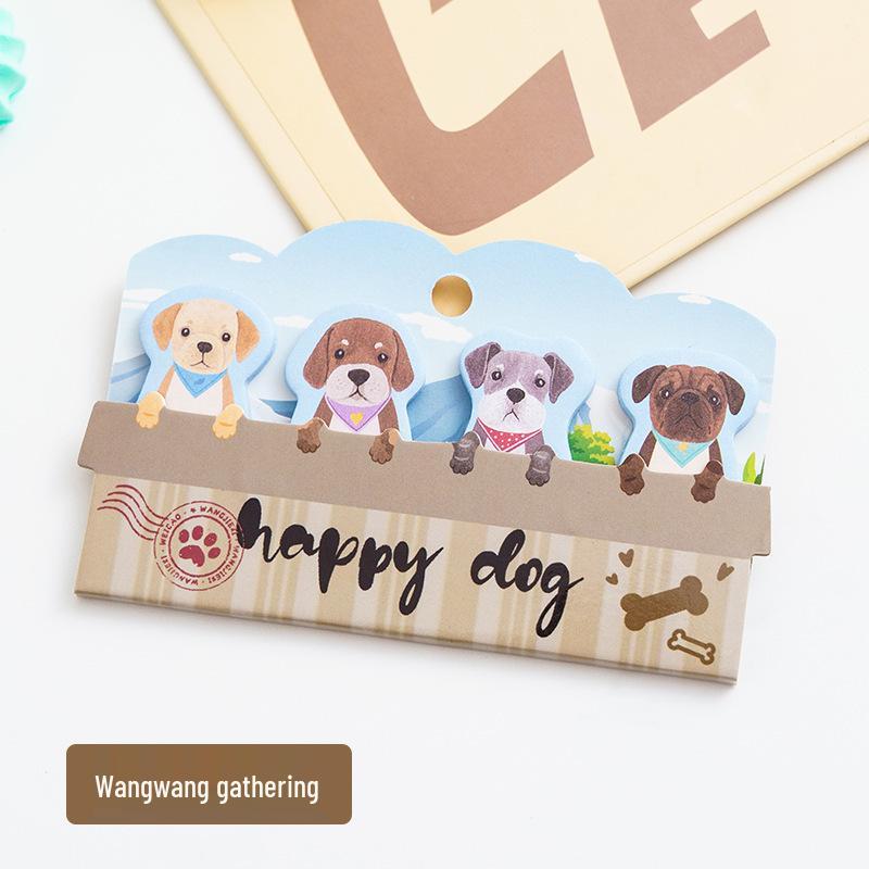 Cute Cartoon Animal Paradise Sticky Notes with Writable Index Tabs for Students