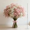 20 buketter av rosa och vita blommor, Realistisk beröring, Simulerade blommor, Centerpiece för årsdagar, Bröllop, Förlovningar, Hotell, Trädgårdar