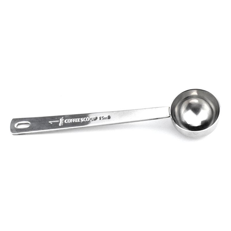 L Member Stainless Steel 15ml/30ml Measuring Spoon for Coffee, Milk Powder, and Seasoning with Scale - Baking Tool.