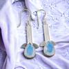 925 Sterling Silver Milky Opal Gemstone Pretty Jewelry Earrings For Anniversary EE-36-14
