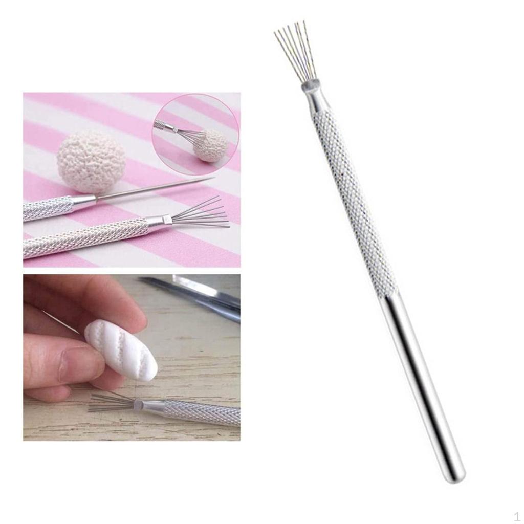 7 Pin Clay Detail Sculpting Tool Modeling Portable for Scraping Embossing