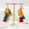 New Bohemian ethnic style colored fringed earrings creative exotic ear jewelry earrings