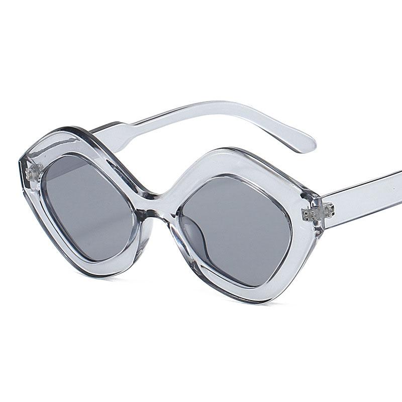 Vintage Rhombus Sunglasses Women For Men Luxury Brand Designer Sun Glasses Punk Popular Outdoor Vacation Big Frame Shades Uv