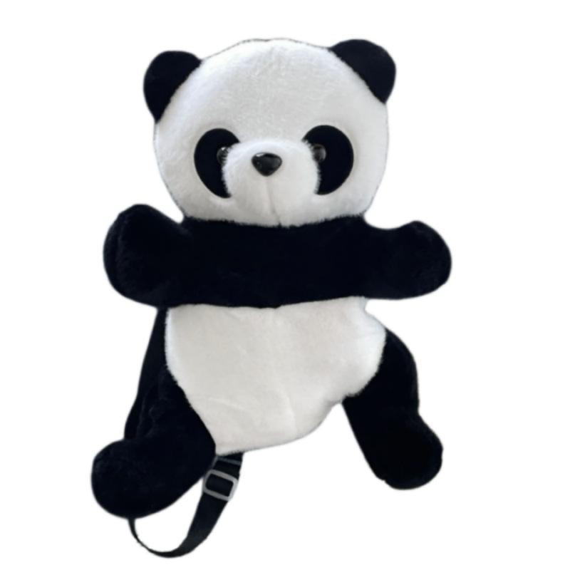 Adorable Panda Plush Backpack Large Capacity Storage Bag Childrens Gift Day
