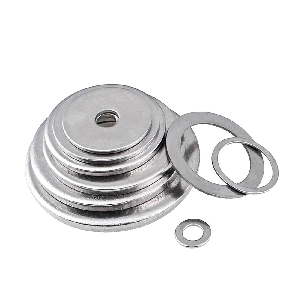 304 Stainless Steel M1.6 M2 M3 M5 M6 M8~ M24 Gasket Ultra-thin Metal Screw Flat Washer Standard Increase Thickened Meson Washer