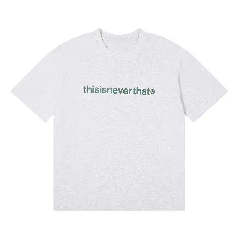 Hot Korean Fashion Brand Thisis Basic Printed Neverthat ShortSleeved Cotton Round Collar Unisex And Unisex Lovers TShirt Top