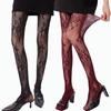 Korean INS Hollowed Lace Mesh Stockings Women Pantyhose Hot Tights Japanese Lolita Retro Floral Rattan Black White Long Socks