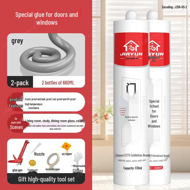 Silicon Negru Impermeabil Etanșant pentru Ferestre și Uși pentru Chituire Margine Goluri, Adeziv Sticlă Anti-Mucegai