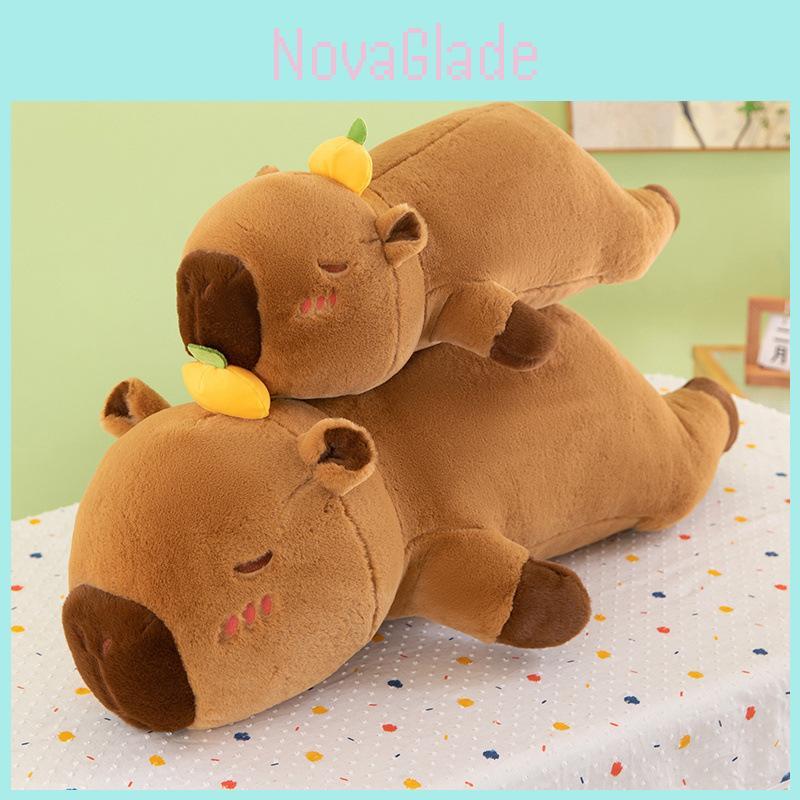 Adorable Water Capybara Plush Pillow Perfect For Cozy Bedtime Snuggles And Decor