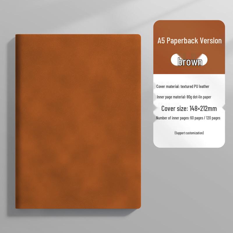 Personalized Premium Leather Business Notebook with Custom Logo Printing