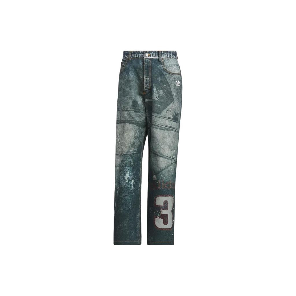 adidas Originals Adicolor Denim Look Track Pants Men Indigo Blue KC2691