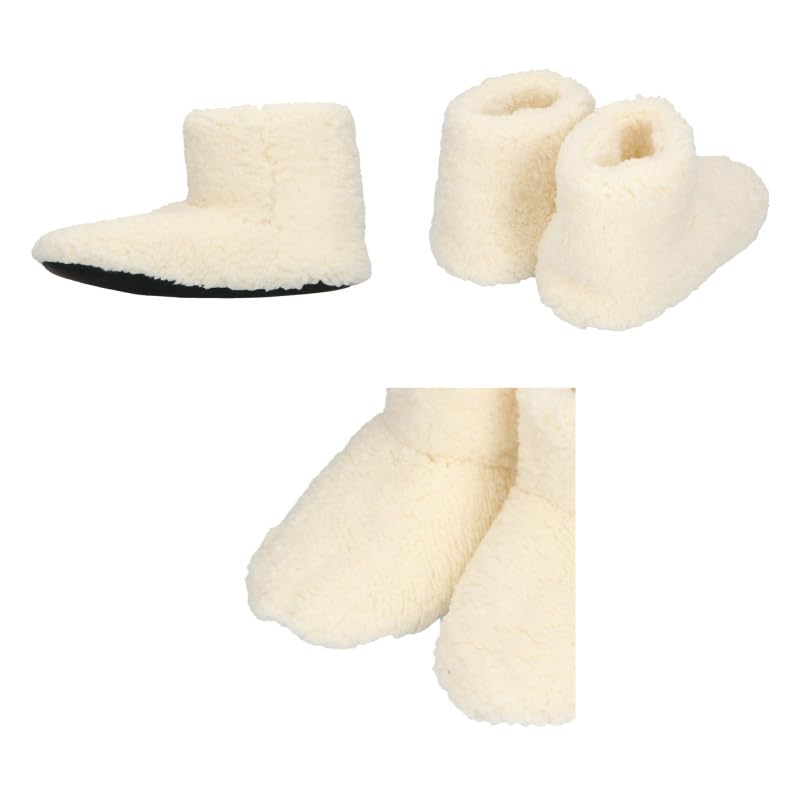 Oriental Traffic Size Unisex Room Boots for Indoor Winter Fluffy Boa Fabric for Warmth and Cold Protection G-0011 L.Grey, 24.0 Cm, Use,