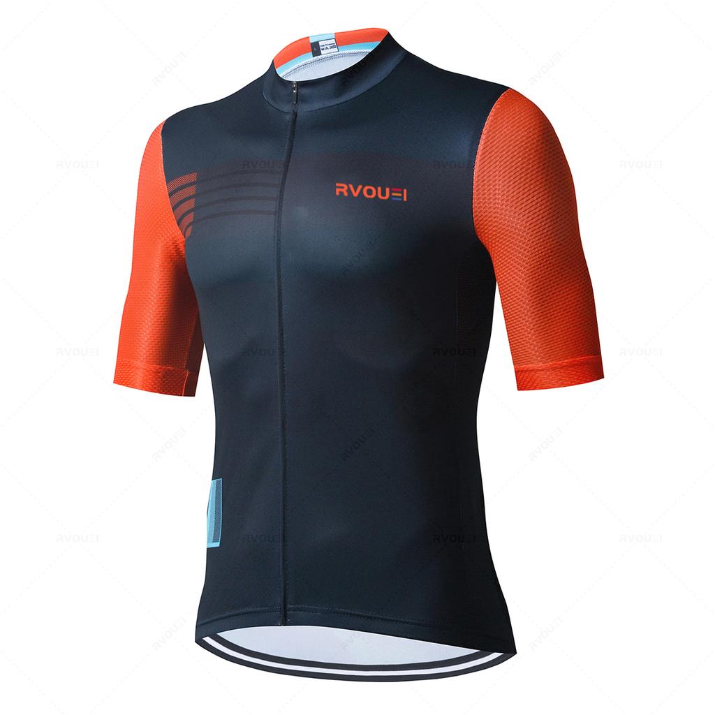 2026 Team Summer Short Sleeve Men Cycling Set Bike Clothing Breathable Anti-UV Bicycle Wear Rvouei Jersey Mallot Ciclismo Hombre