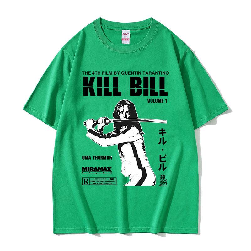 Slavný režisér Quentin Tarantino Film Kill Bill Tričko Pánské Dámské Letní O-výstřih Vintage Trička Pánská Ležérní Bavlněná Trička