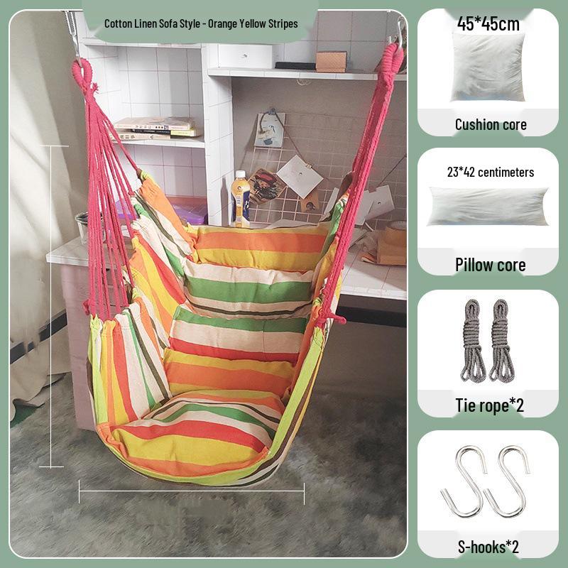 Thickened Anti-Rollover Swing Chair for Dorms, Bedrooms, Balconies