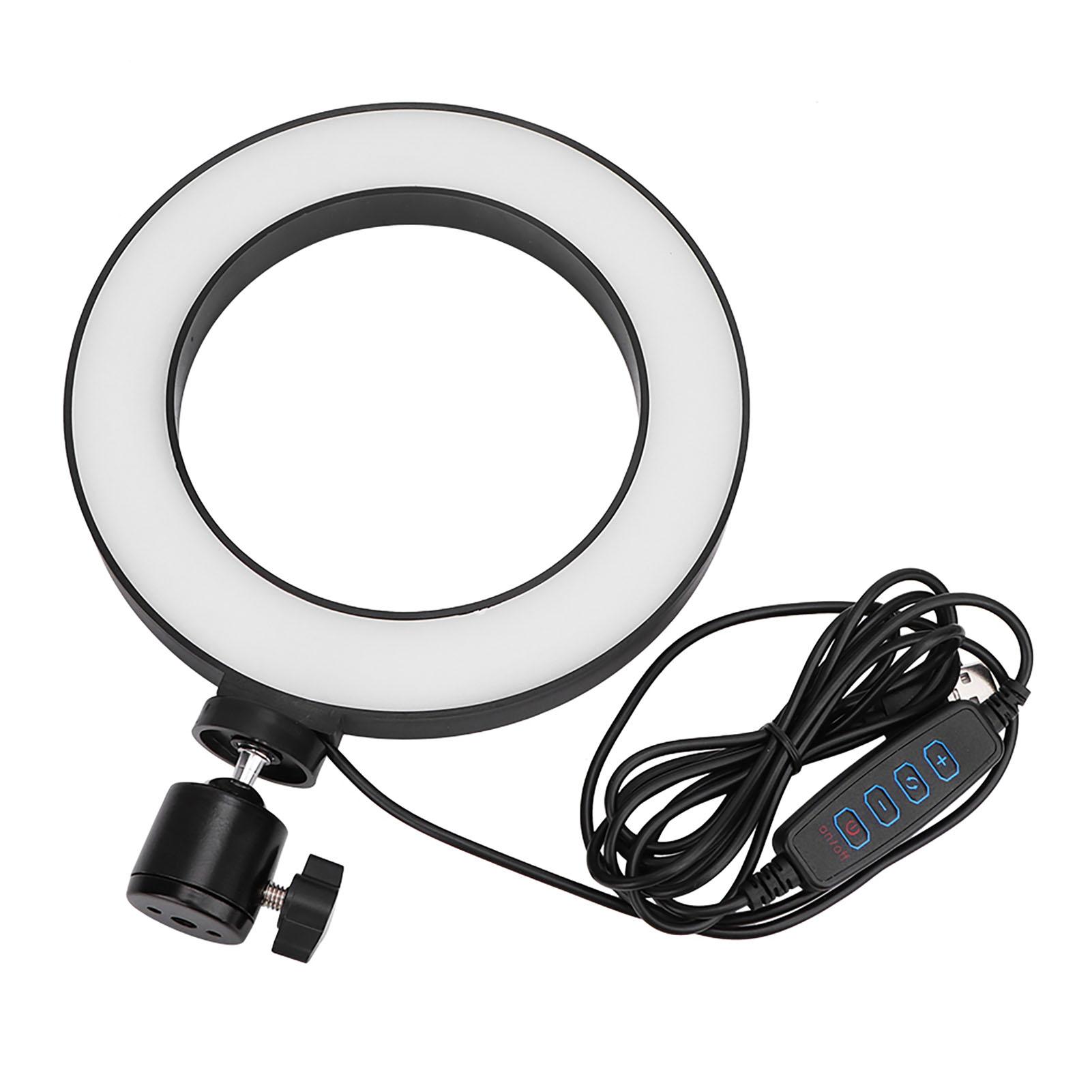 

6 Inch LED Ring Light Living Broadcast Selfie Fill Lamp Dimmable 3 Light Modes